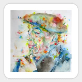 PABLO NERUDA - watercolor portrait.2 Sticker